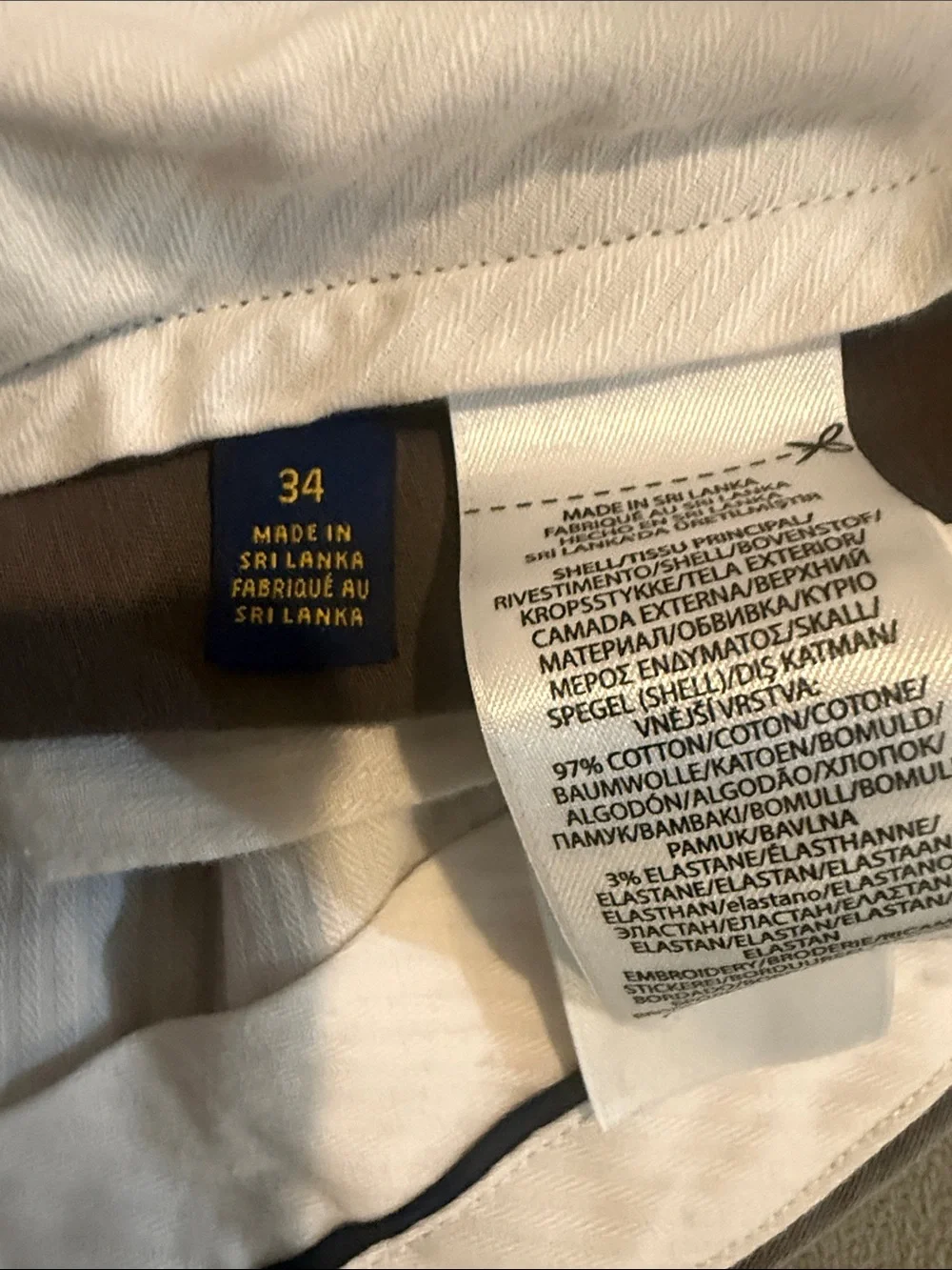 Polo by Ralph Lauren Embroidered Gray Cotton Chino Shorts